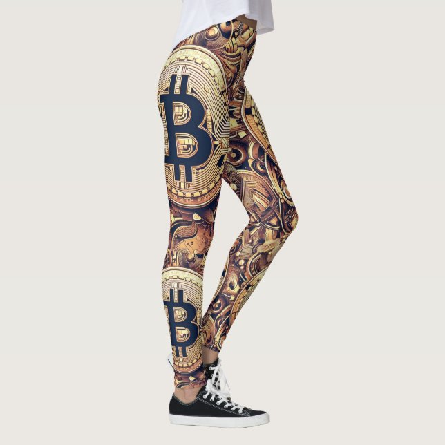 Golden Cipher Elegance Leggings (Höger)