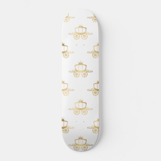 Golden Coacher Cinderella Princess Royal Magic Mini Skateboard Bräda 18,5 Cm (Framsida)