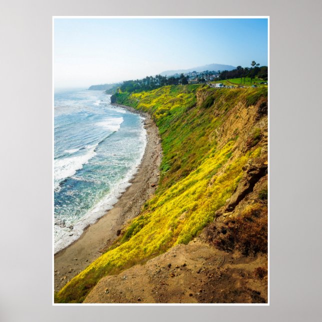 Golden Coastline in Bloom Poster (Framsidan)
