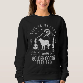 Golden Cocker Retriever Life Better Mamma Pappa Hu T Shirt