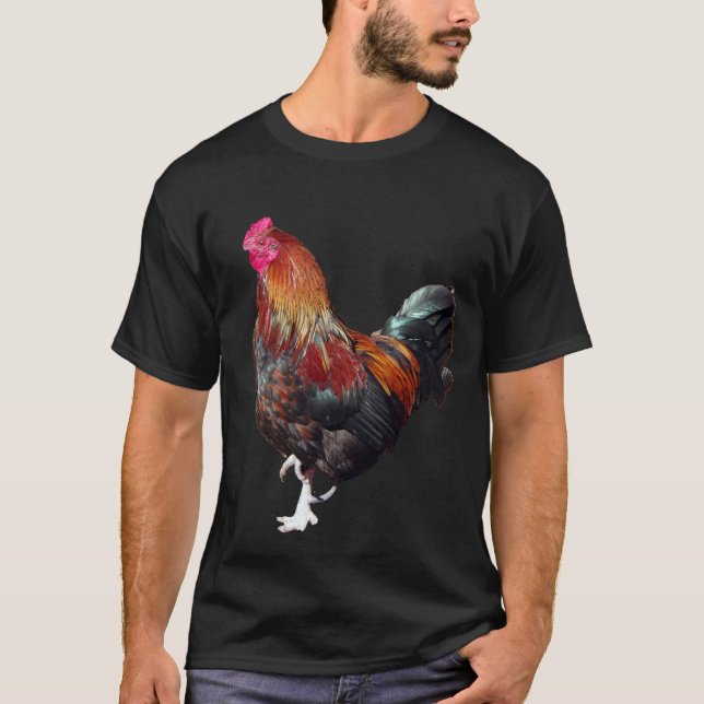 Golden Cockerel Rooster shirt T (Framsida)