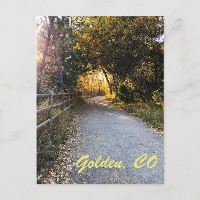 Golden. Colorado Helg Vykort (Framsida)