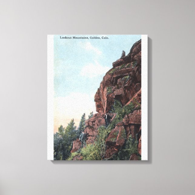 Golden, Colorado - Lookout Mountains View Canvastryck (Framsida)