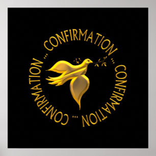 Golden Confirmation och Heliga Spirit Poster