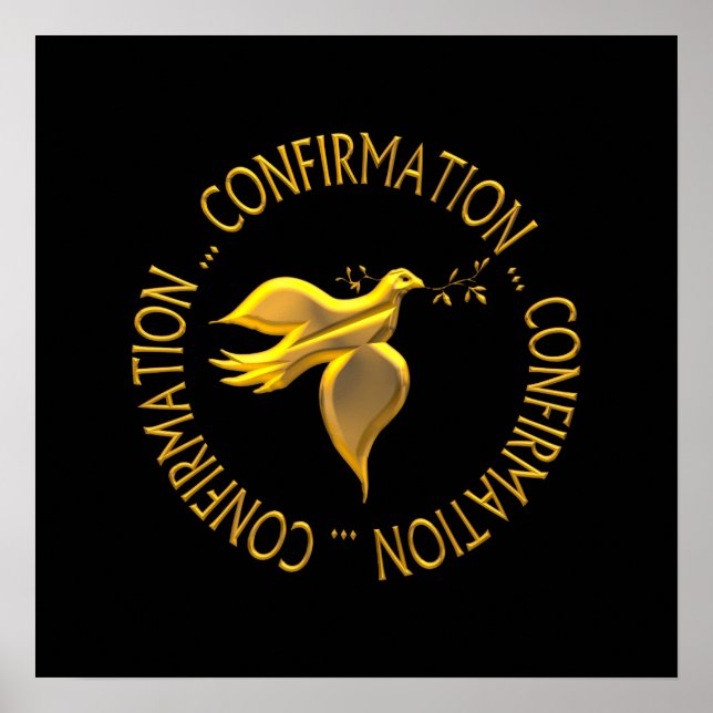 Golden Confirmation och Heliga Spirit Poster (Framsidan)