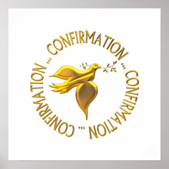 Golden Confirmation och Heliga Spirit Poster (Framsidan)