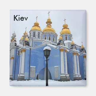 Golden copes of in cathedral in Kiev tagna in s... Magnet