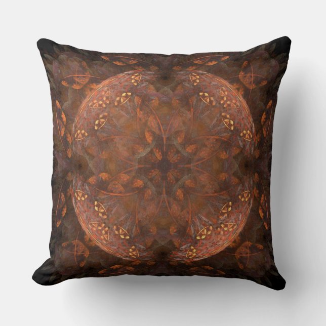 Golden Copper Shimmer Dekorativ kudde (Framsida)