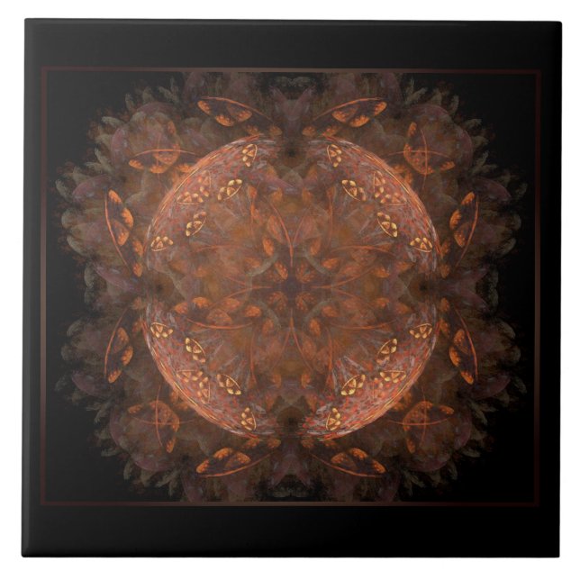 Golden Copper Shimmer Kakelplatta (Framsidan)