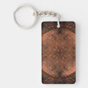 Golden Copper Shimmer Nyckelring