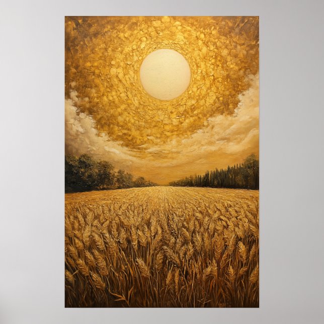 Golden cornfield poster (Framsidan)