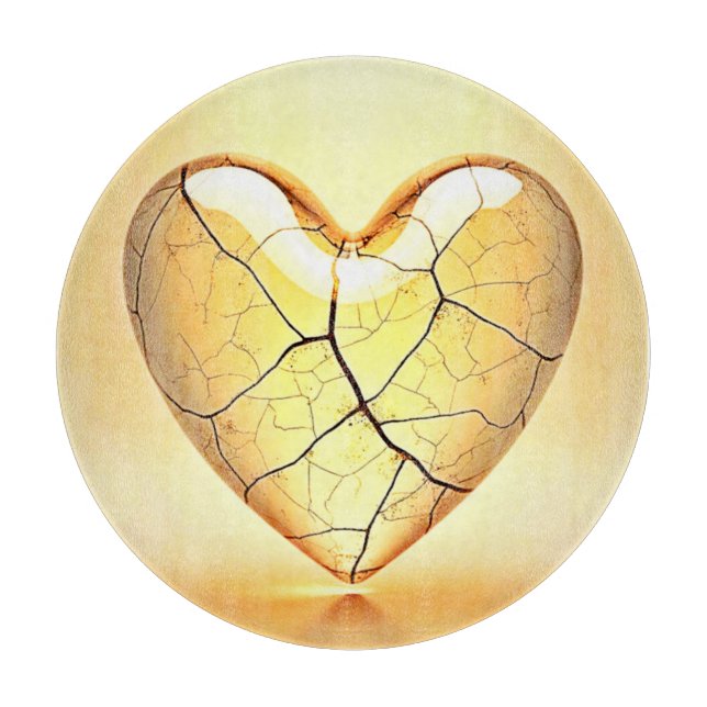 Golden Cracked Heart Art (Framsidan)