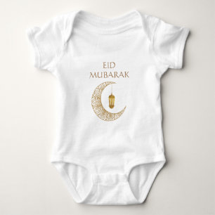 Golden Crescent Lantern Eid Mubarak Islamic Gift T Shirt