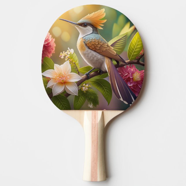 Golden Crested Honeyeater Fantasy Bird Pingisracket (Framsidan)