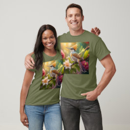 Golden Crested Honeyeater Fantasy Bird T Shirt