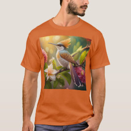 Golden Crested Honeyeater Fantasy Bird T Shirt