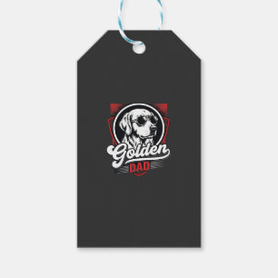 Golden Dad Golden Retriever Solglasögon Design Presentetikett