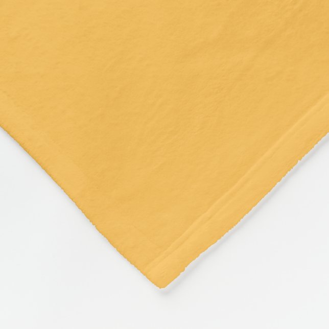 Golden Daffodil Gult, Bright Solid Färg Fleecefilt (Hörn)