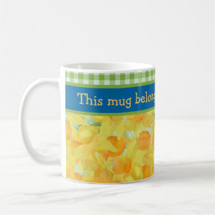 Golden Daffodils Coffee Mugg för att anpassa