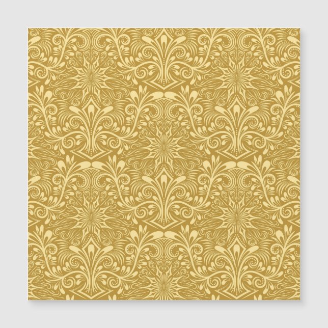 Golden Damask Baroque-Blommönstret (Framsida)