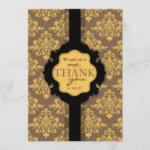 Golden Damask TY-kort 2 Tack Kort