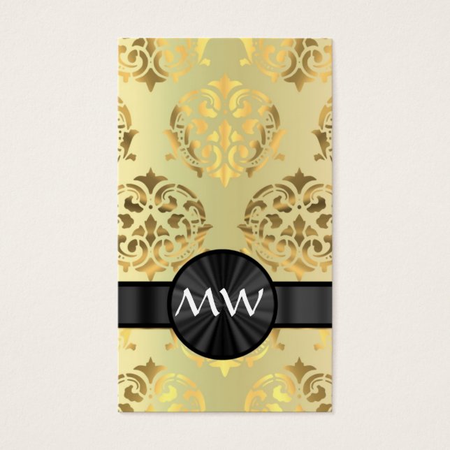 Golden Damask Visitkort (Framsidan)