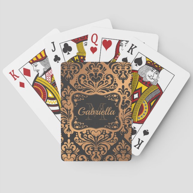 Golden Dasmask Mönster Casinokort (Baksidan)