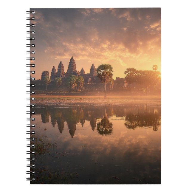 Golden Dawn Angkor Wat Notebook Anteckningsbok (Framsidan)