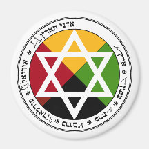 Golden Dawn Earth Pentacle på White