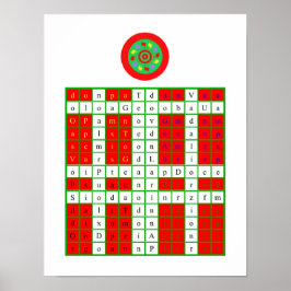 Golden Dawn Enochian Fire Tablet / Watchorn Poster