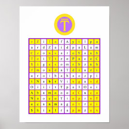 Golden Dawn Enochian Luft Tablet / Watchorn Poster