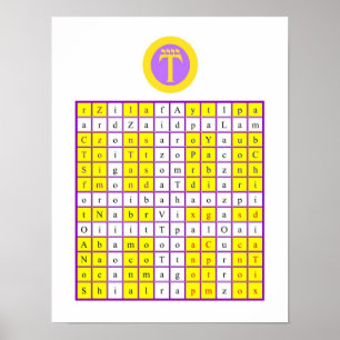 Golden Dawn Enochian Luft Tablet / Watchorn Poster