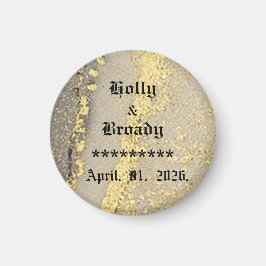 Golden Day Bröllop Magnet