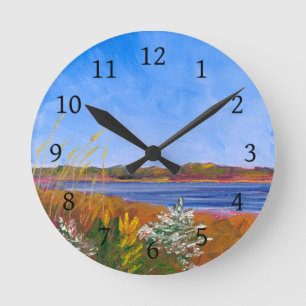 Golden Delaware Rund Klocka