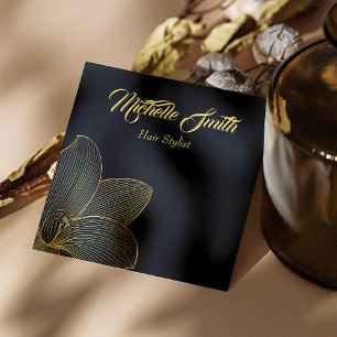 Golden Details Esthetician Instagram Qr Code Fyrkantigt Visitkort