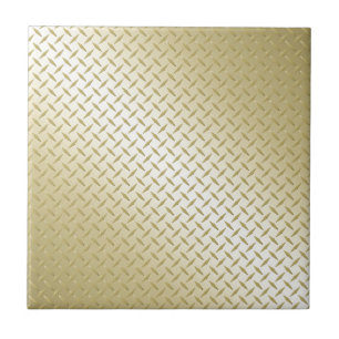 Golden Diamond Plate Kakelplatta