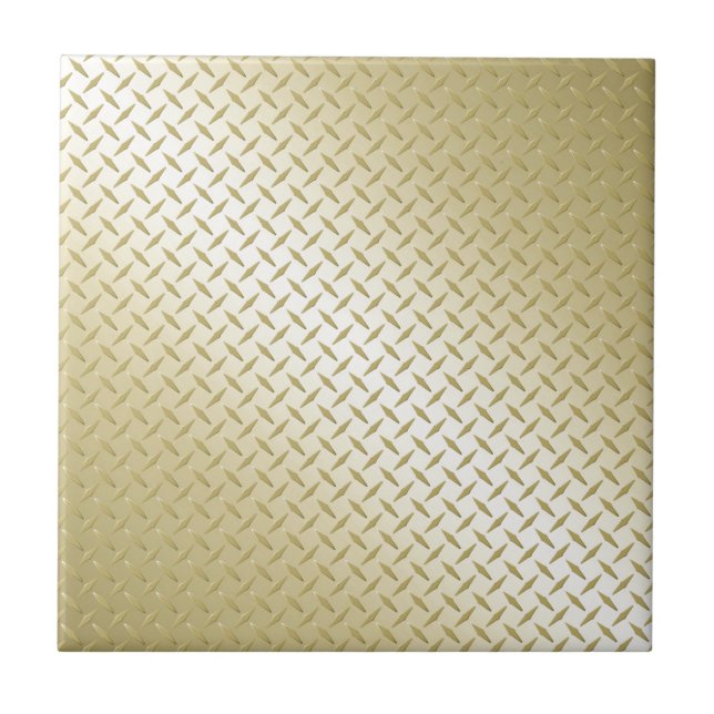 Golden Diamond Plate Kakelplatta (Framsidan)