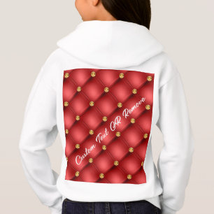 Golden Diamond Tuabled Leather Anpassningsbar Text T Shirt