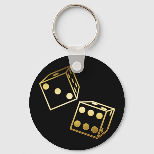 GOLDEN DICE NYCKELRING (Framsida)