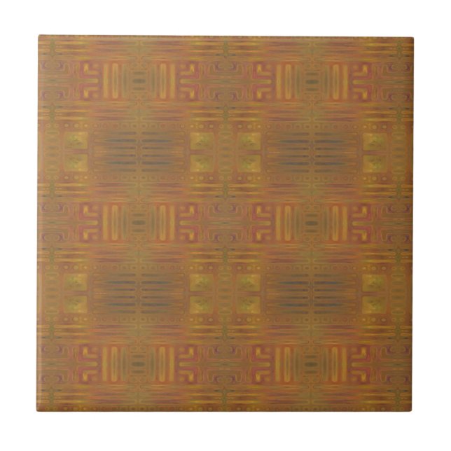 Golden Dimma Abstrakt Tile Kakelplatta (Framsidan)