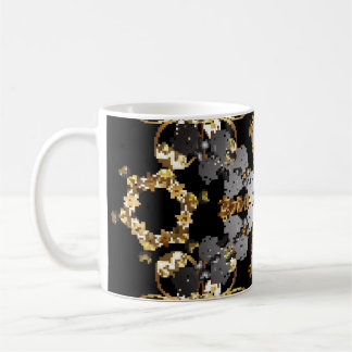 Golden Disline: Östra Blommigt Decor Kaffemugg