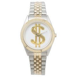 Golden Dollar Sign Manar Watch Armbandsur