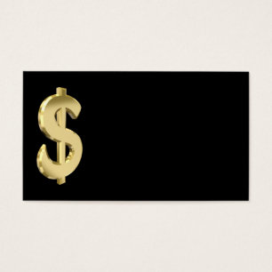 Golden-dollartecken Visitkort