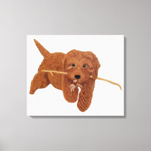 Golden Doodle Canvastryck