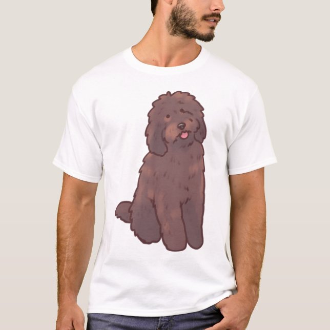 Golden doodle dog Magic T Shirt (Framsida)