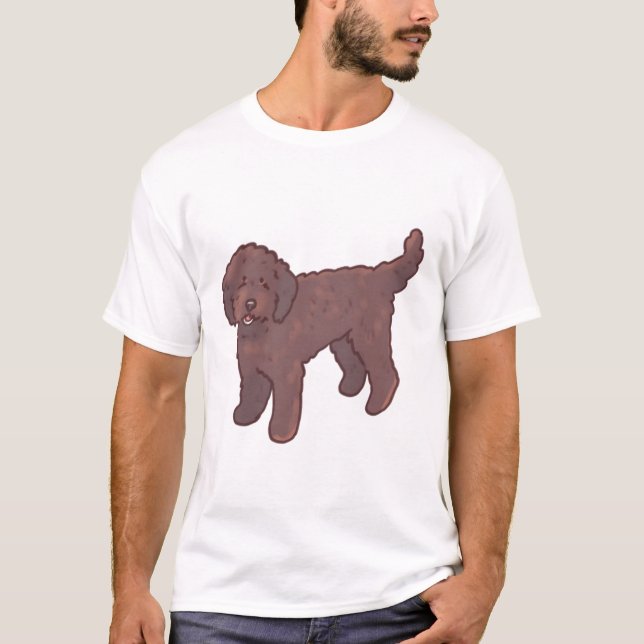 Golden doodle dog Magic T Shirt (Framsida)