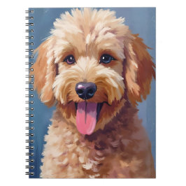 Golden Doodle | Dog Watercolor Painting Pet Anteckningsbok