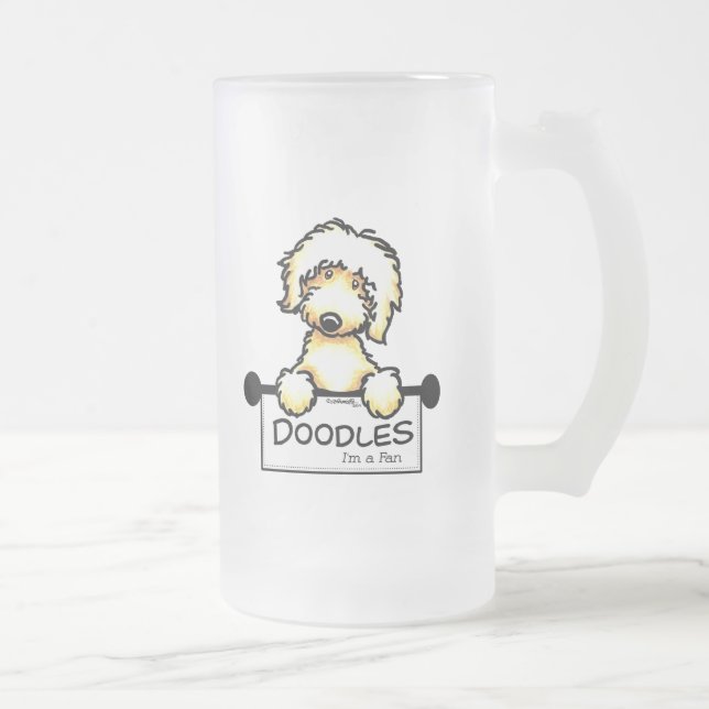 Golden Doodle Fläkt Frostat Ölglas (Höger)
