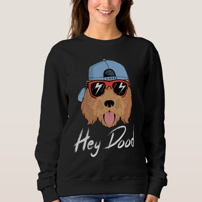 Golden Doodle Hey Dood Labradoodle Apricot Goolden T Shirt (Framsida)