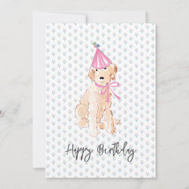 Golden Doodle Hund Art Birthday Hat Cake Pet Sweet